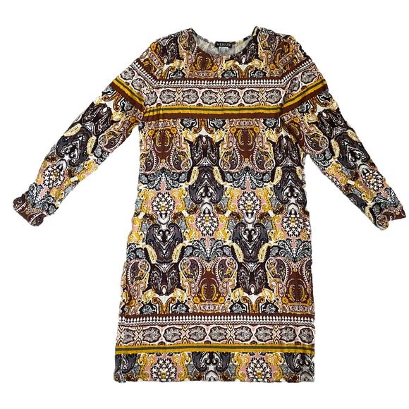 VENUS Tunic Dress Womens Size Medium Long Sleeves Stretch Boho KNIT SHEATH DRESS - Picture 11 of 16